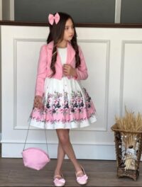 Dress + Coat + headband + bag