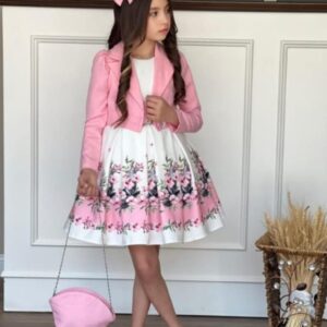 Dress + Coat + headband + bag
