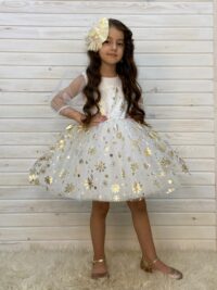 2 piece Dress and Head flower