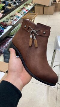 Brown mini boot women shoes